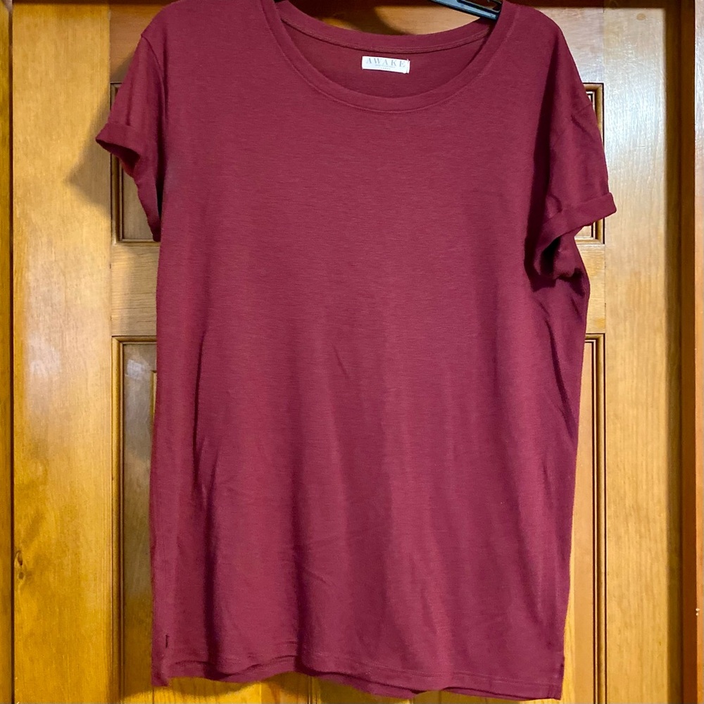 Maroon Short Sleeve Shirt